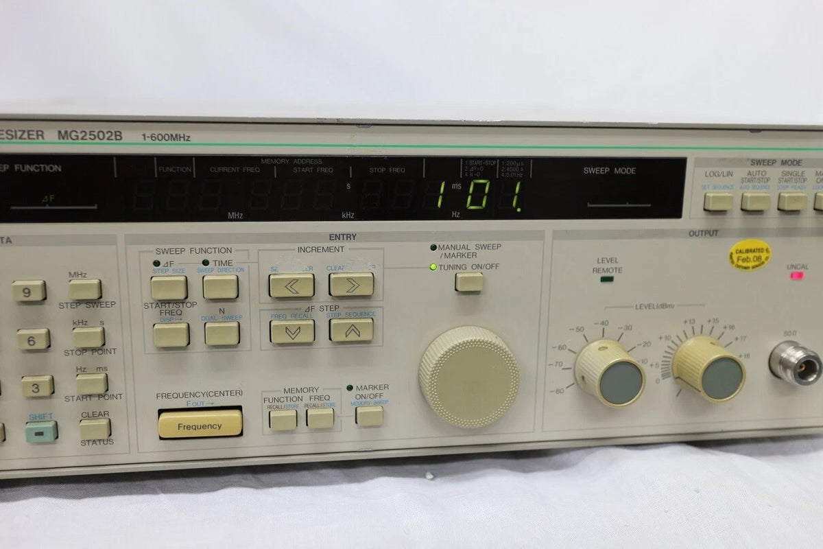 ANRITSU MG2502B 1Hz-600MHz Frequency Synthesizer