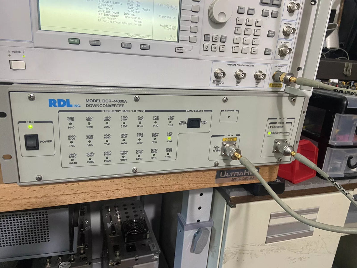 DCR-14000A Downconverter Aeroflex RDL IFR Ultra Low Phase Noise Measure 14 GHz