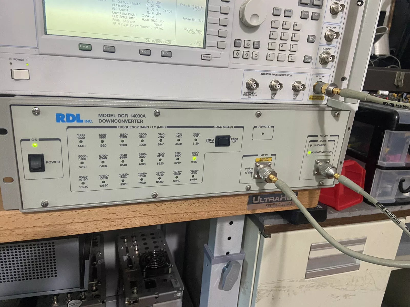 DCR-14000A Downconverter Aeroflex RDL IFR Ultra Low Phase Noise Measure 14 GHz