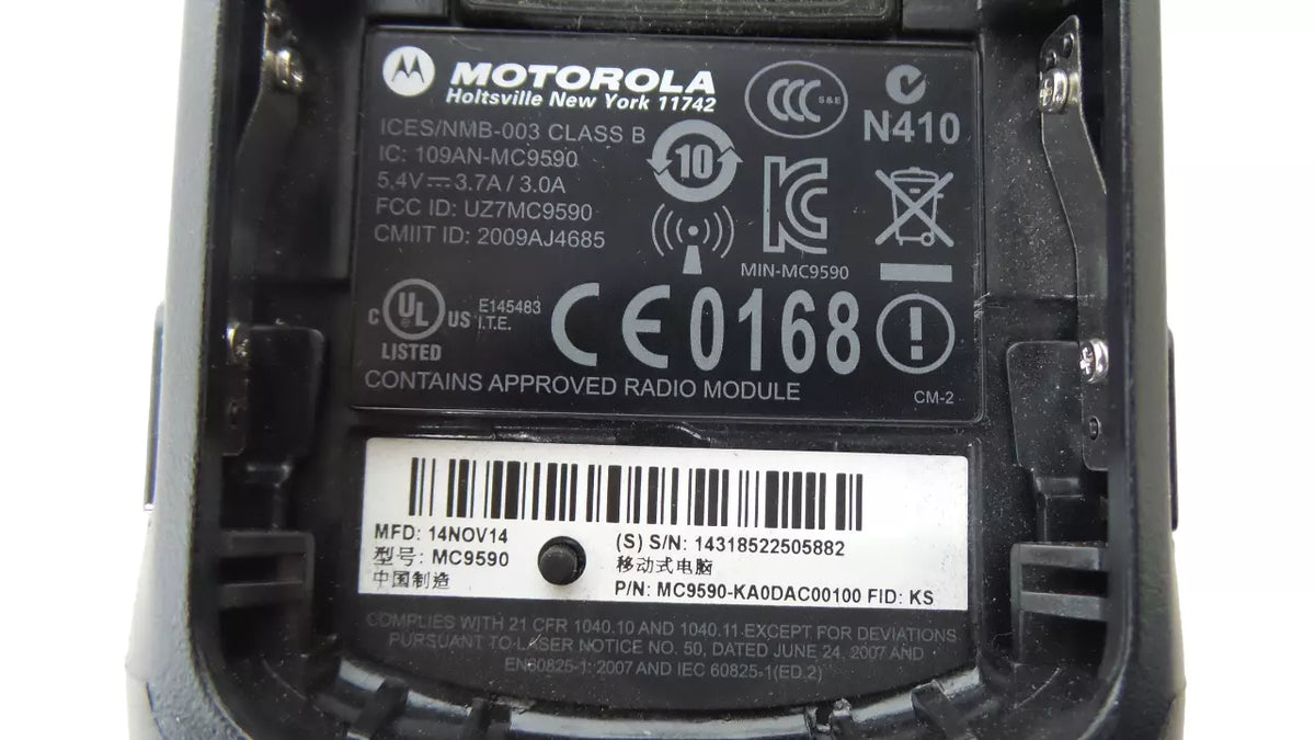 Zebra MC9590-KA0DAB00100 Scanner Handheld Computer