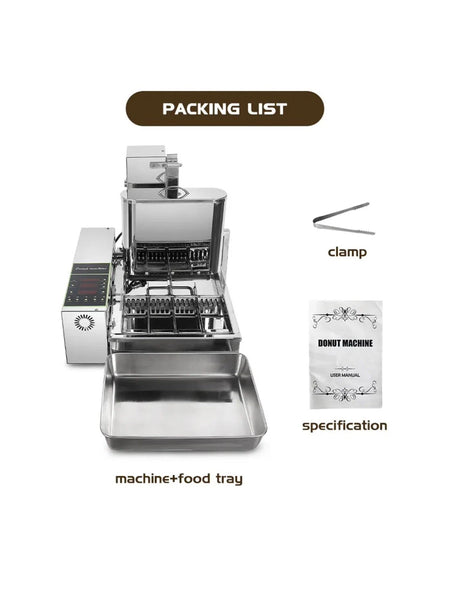 Commercial Automatic Donut Machine Stainless Steel 4 Rows - 1800pcs/h