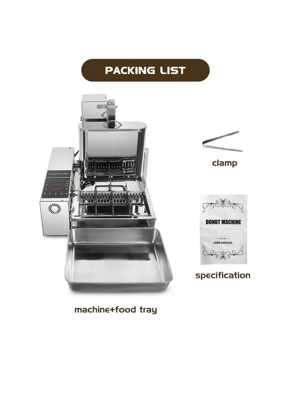 Commercial Automatic Donut Machine Stainless Steel 4 Rows - 1800pcs/h