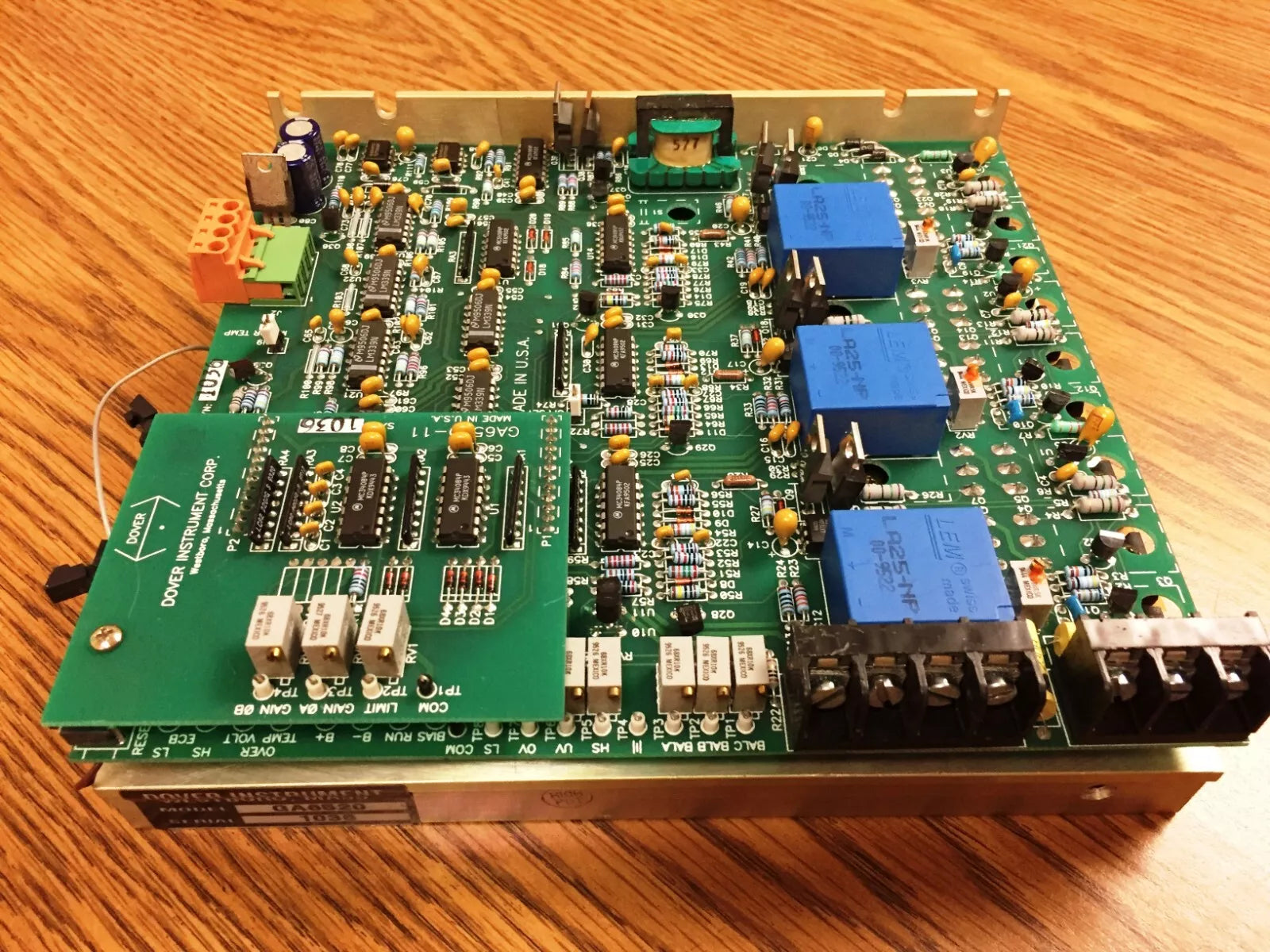 Dover Instrument GA6520 Servo Amplifier Board with GA6520-11 Axis Driver
