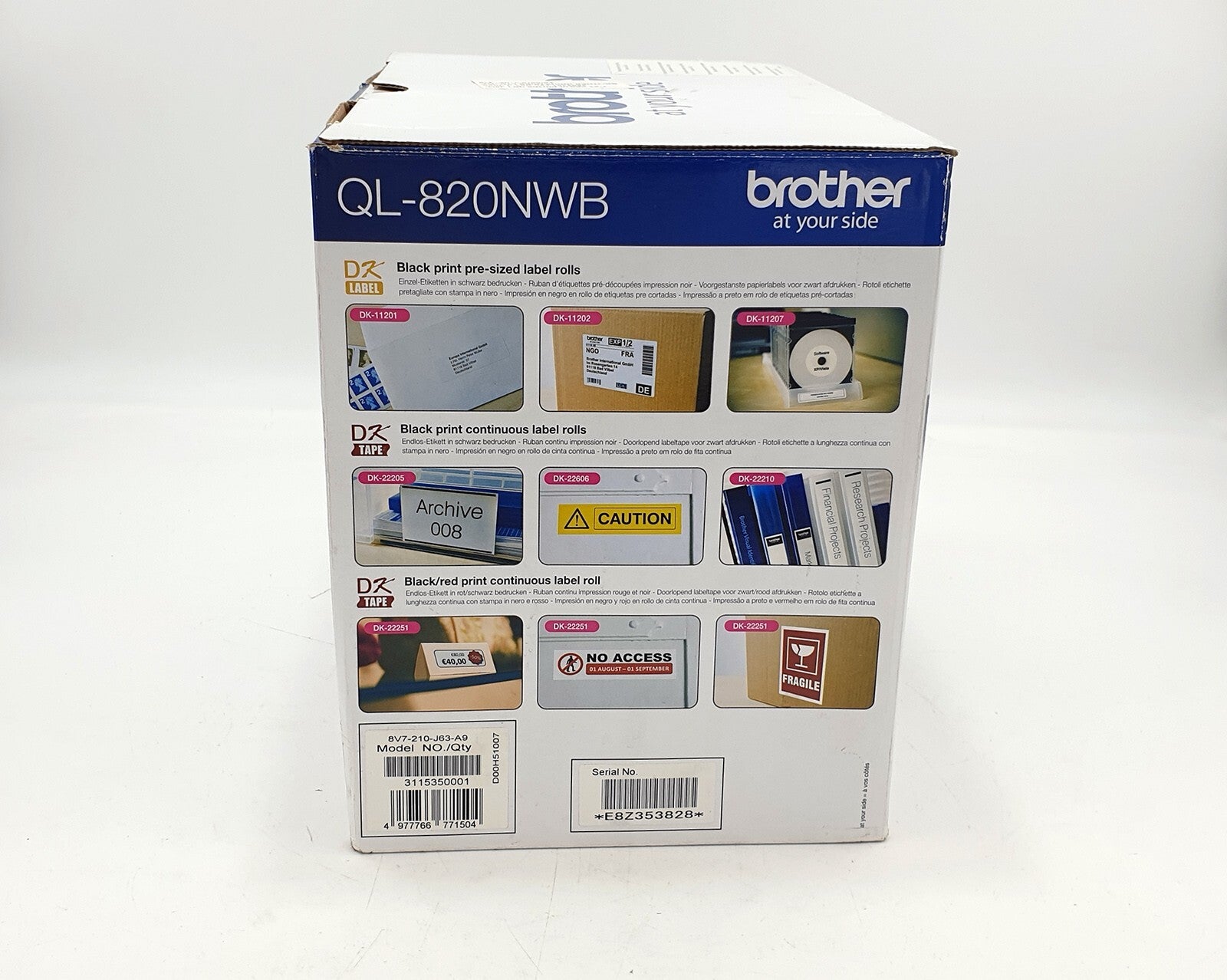 Brother QL-820NWB Thermal Label Printer