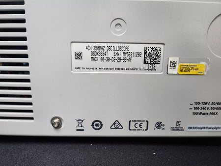 Keysight DSOX3034T Oscilloscope 350 MHz 4CH with Probe N2843A 4ea (1282)