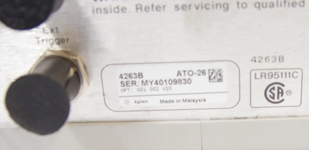 Agilent / HP 4263B 100 Hz to 100 kHz LCR Meter