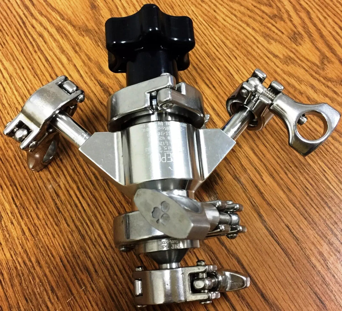 Asepco 1/2/DN15-S31603 Radial-Diaphragm Bottom Tank Valve