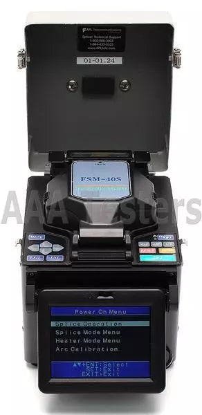 Fujikura FSM-40S SM MM Fiber Core Alignment Fusion Splicer FSM40S A w/ Cleaver - XG eqpt