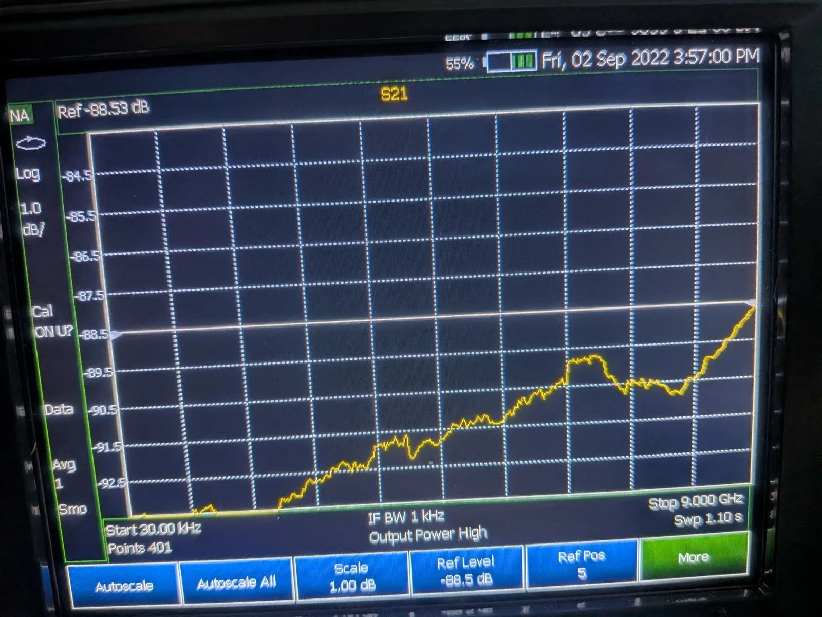 Keysight Agilent VNA Vector Network Spectrum Analyzer Fieldfox N9915A Cald 9 Ghz