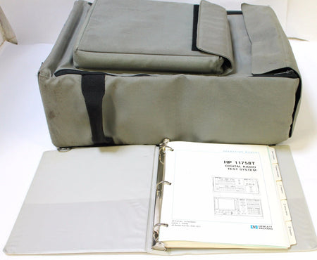 HP/ Agilent 11758A Digital Radio Test Set Option 011, H01 w/ Case & Manual