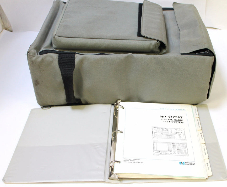 HP/ Agilent 11758A Digital Radio Test Set Option 011, H01 w/ Case & Manual