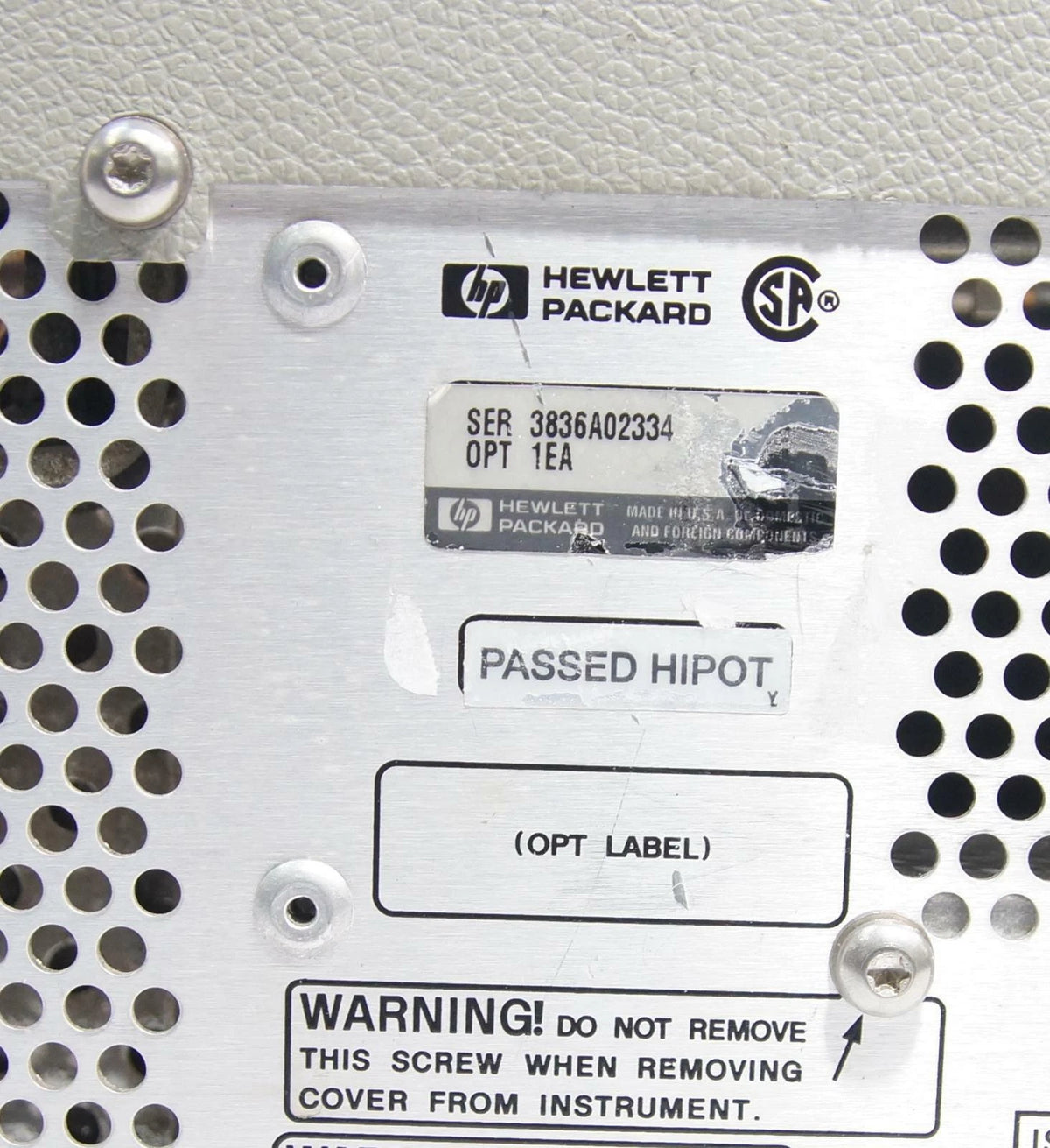 HP Agilent 8648B 9 kHz-2000 MHz Synthesized Signal Generator OPT 1EA