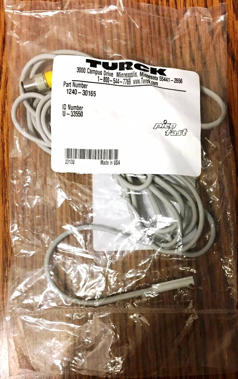 Turck 1240-30165 Proximity Sensor Cordset 3-Pin Connector with SMC D-M9N Auto-Switch