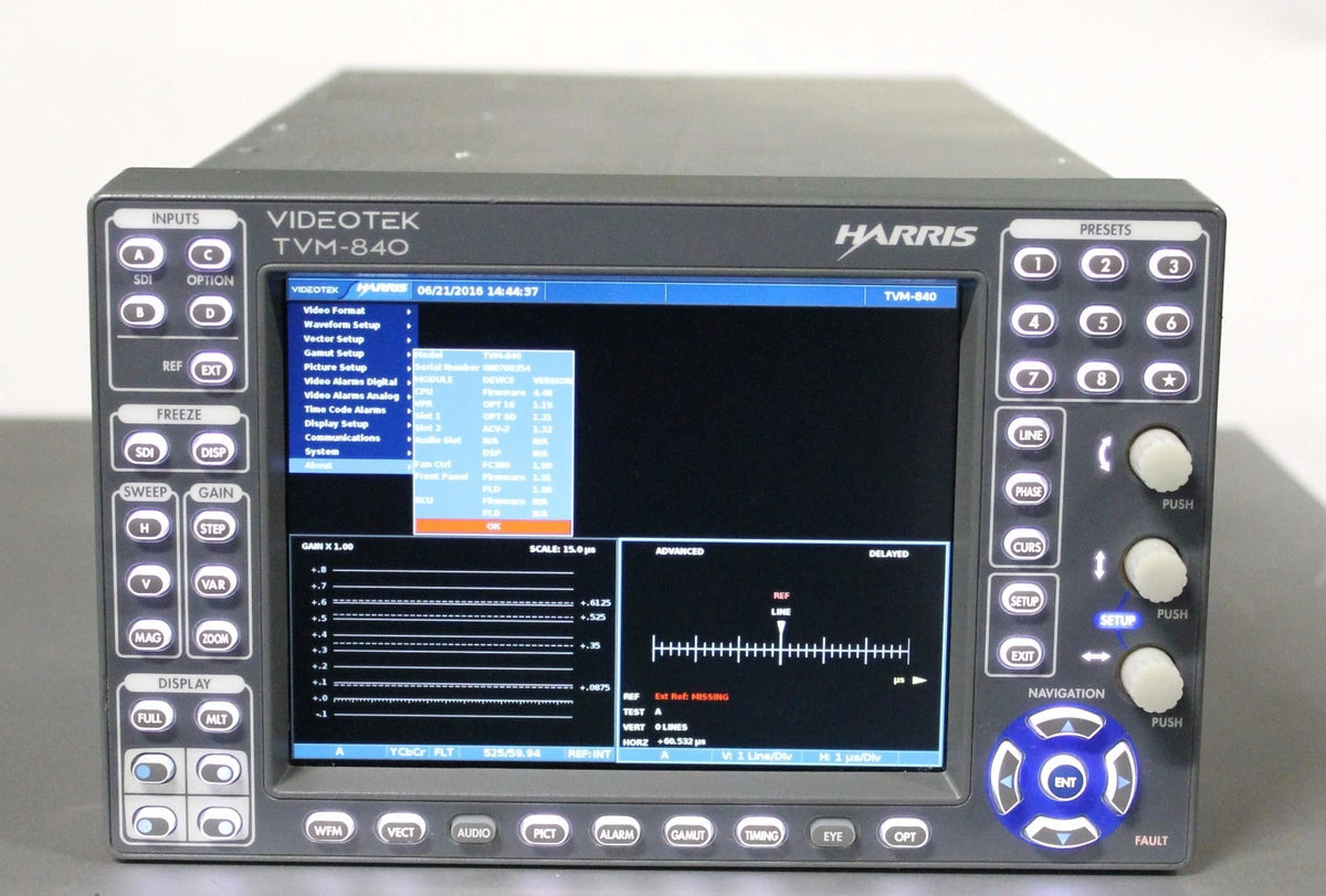 Videotek Harris TVM-840 Harris SDI Waveform Monitor