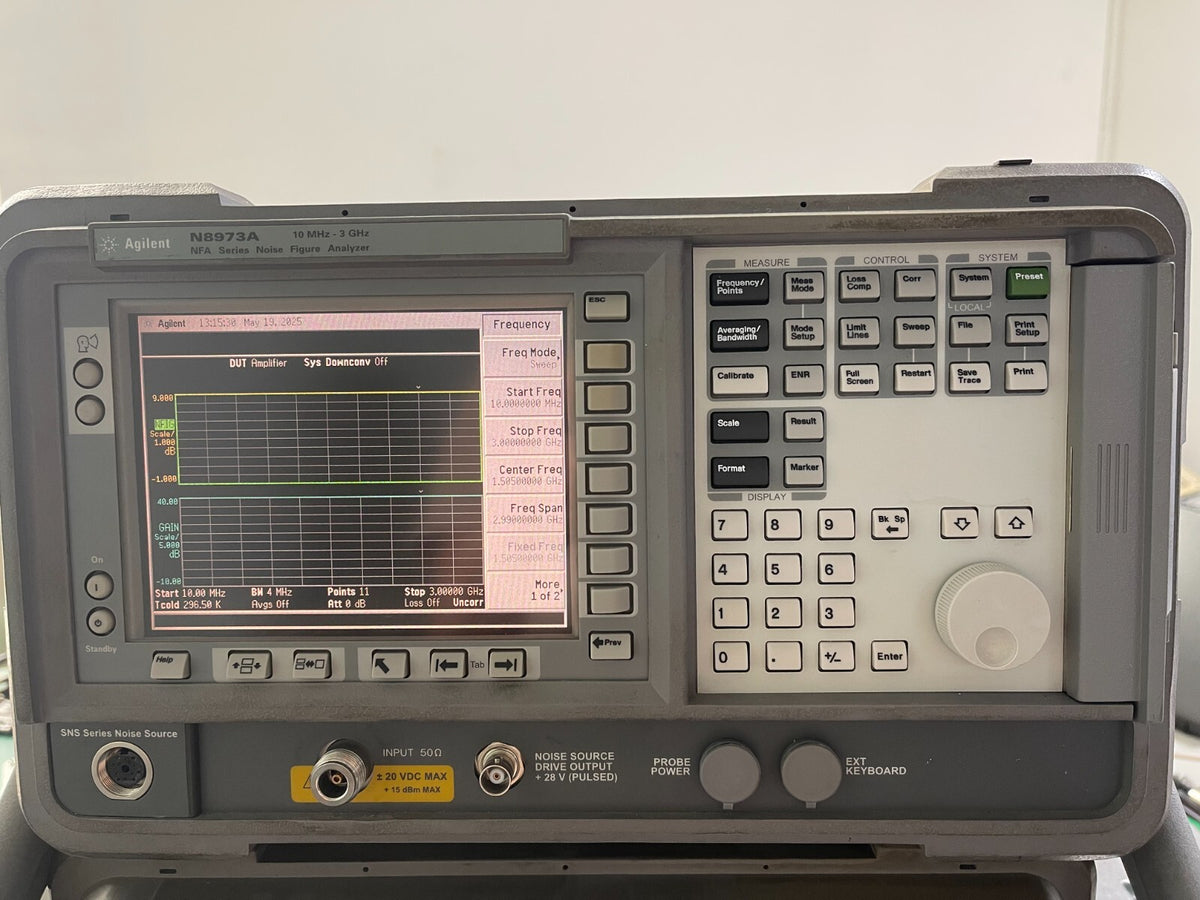 Agilent N8973A 10 MHz - 3 GHz Noise Figure Analyzer _ 1721 - XG eqpt