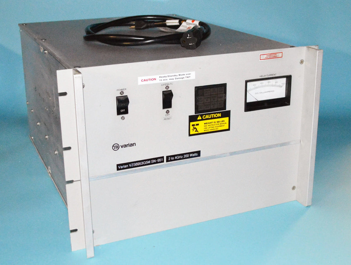 Varian CPI VZS6953G5M 2 to 4 GHz 200 Watts CW TWT Amplifier