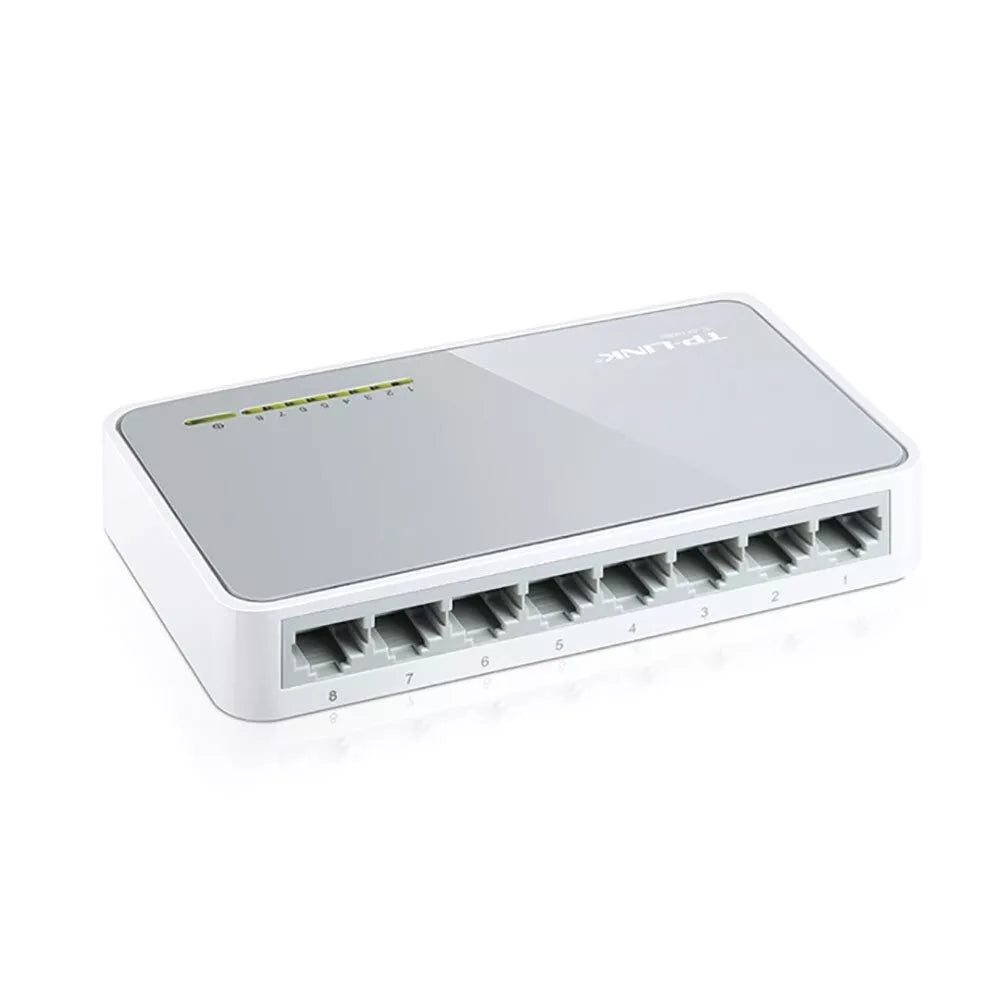 TP-LINK TL-SF1008D 8-Port 10/100 Mbps Desktop Fast Ethernet Wired Network Switch