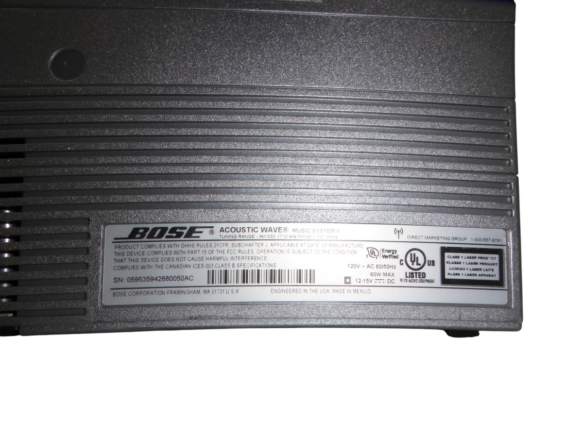 Bose Acoustic Wave Music System II CD-3000 AM/FM CD Player - Free Shipping
