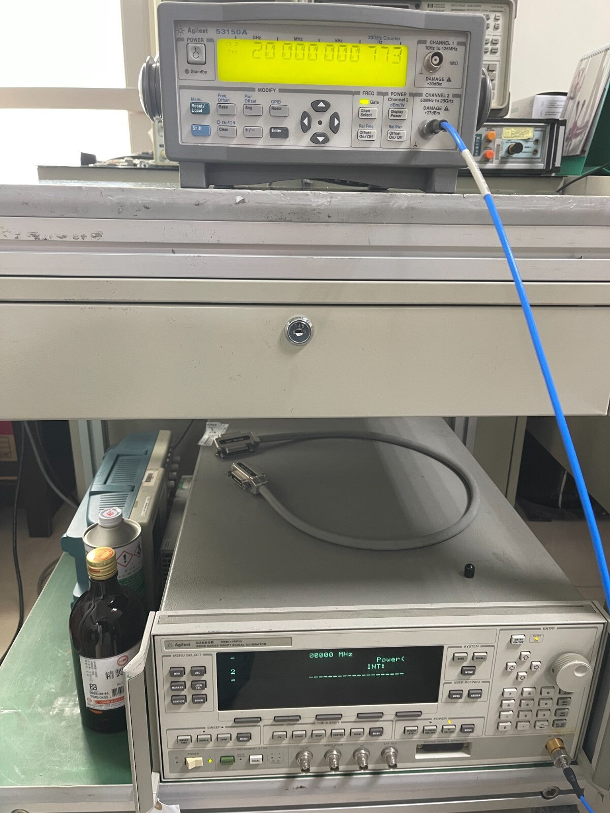 Agilent Keysight 53150A 10Hz-20GHz CW Microwave Frequency Counter _1097 - XG eqpt