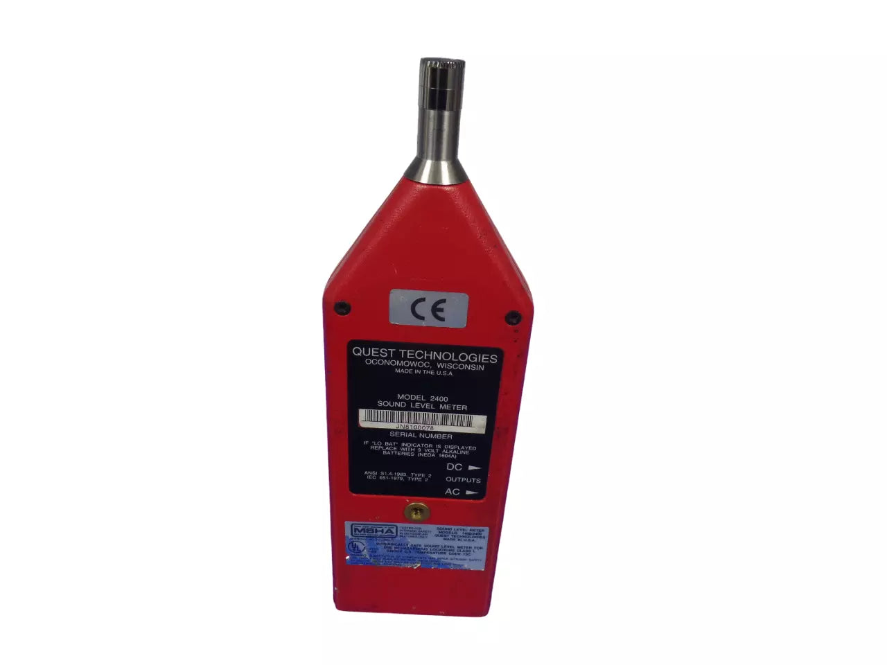 2400 QUEST TECHNOLOGIES Portable Gas Detector