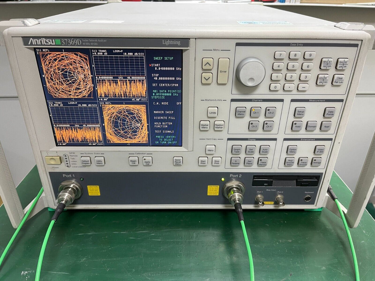 Anritsu 37369D 40MHz to 40GHz Vector Network Analyzer w/ options