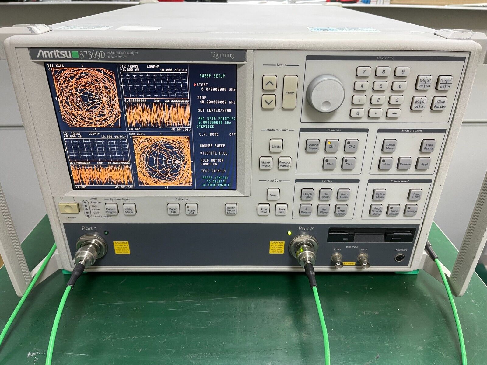 Anritsu 37369D 40MHz to 40GHz Vector Network Analyzer w/ options