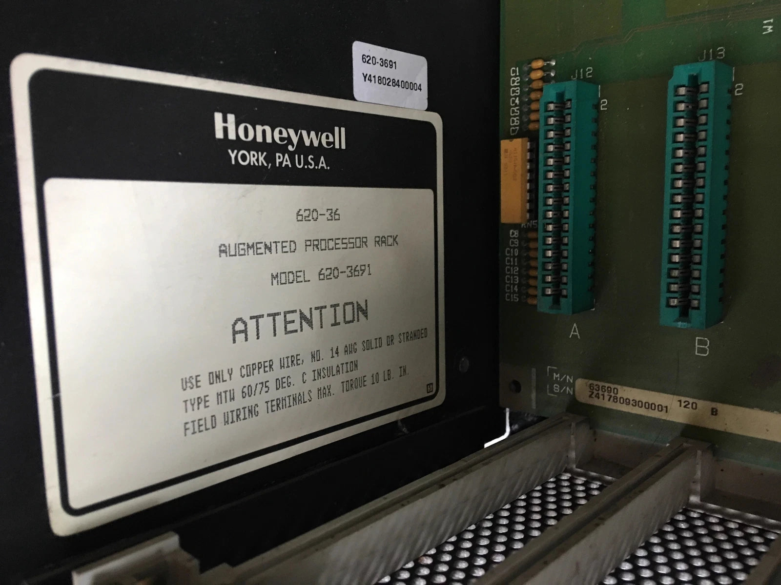 Honeywell 620-3691 Augmented Processor 6203691