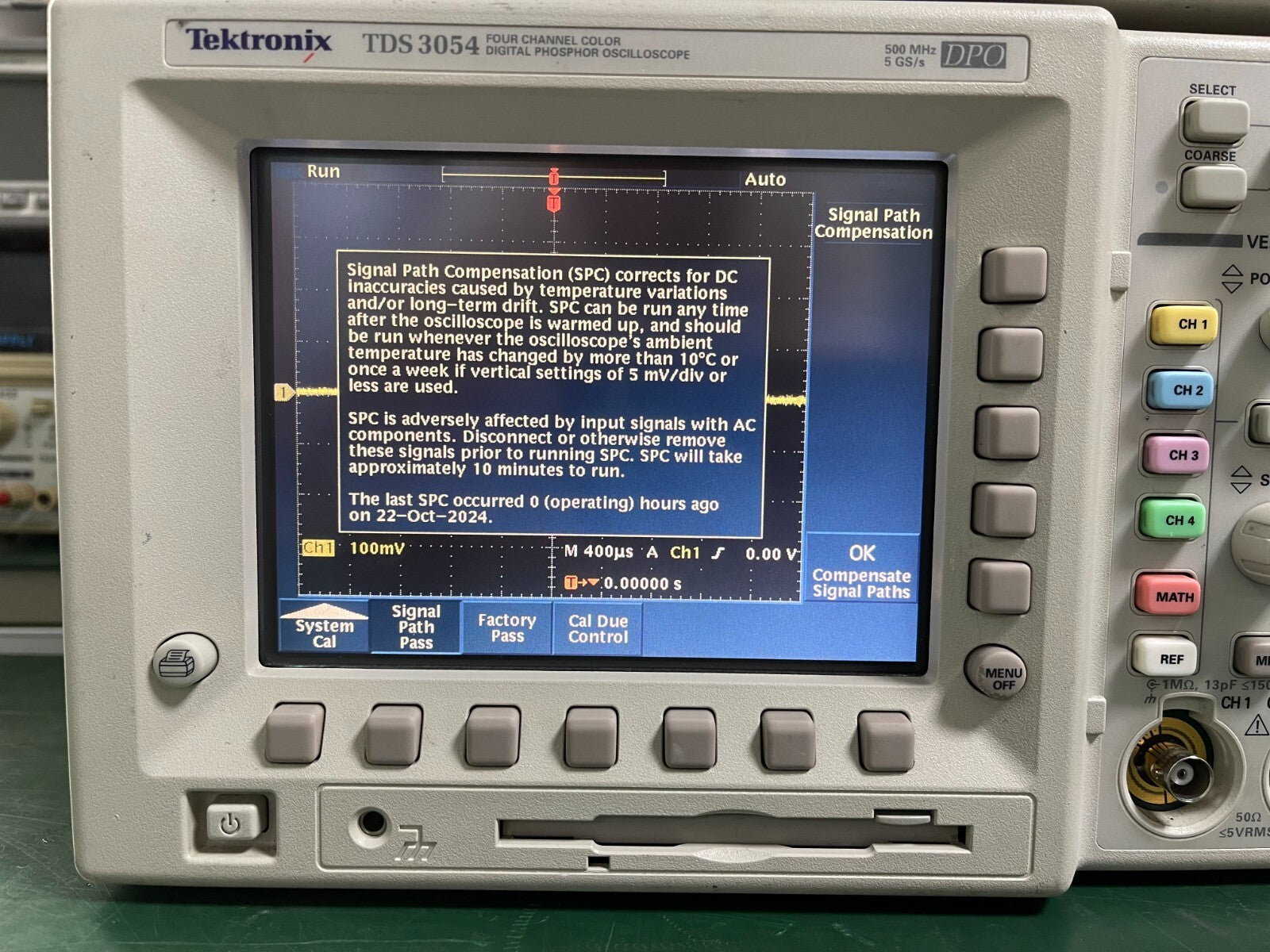 Tektronix TDS3054 4-Channel Digital Phosphor Oscilloscope