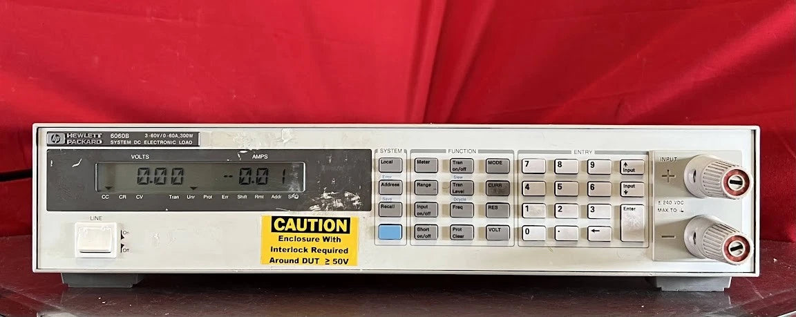 Agilent/Keysight 6060B 020 DC Load 0-60V/60A, 300 Watt Max