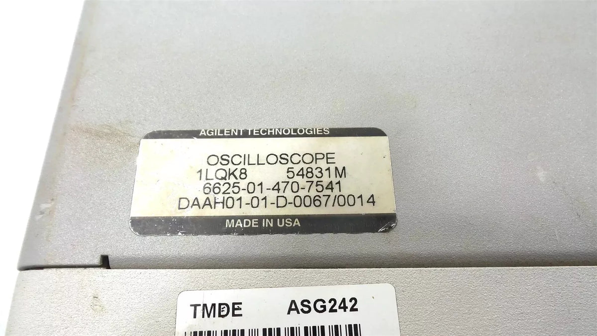 Agilent 54831M Infiniium Oscilloscope 600MHz 4GS/a 4-Channel