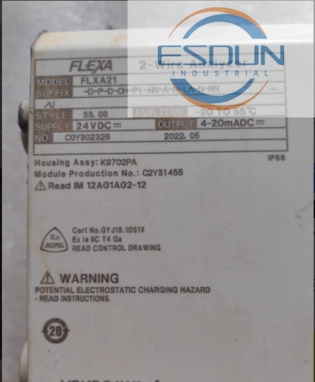 YOKOGAWA Two-Wire FLXA21 Analyzer with Low Tariff and Low Tax Rate