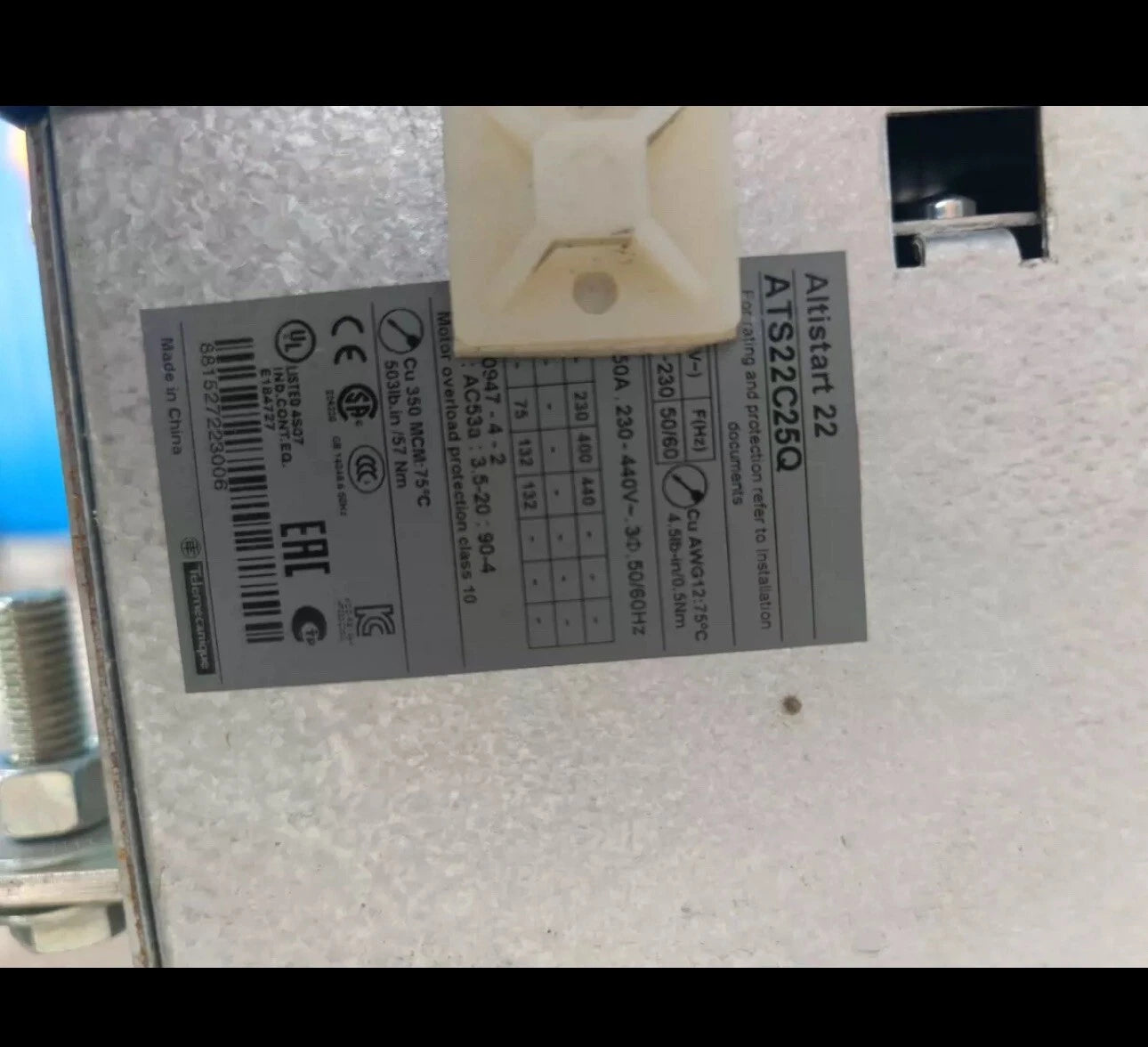 Schneider Electric ATS22C25Q Soft Starter for Motor Control