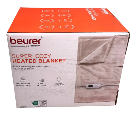 Beurer - Super - Cozy Heated Blanket Cream - free shipping