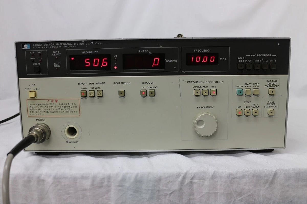 HP 4193A 400KHz 110MHz Vector Impedance Meter
