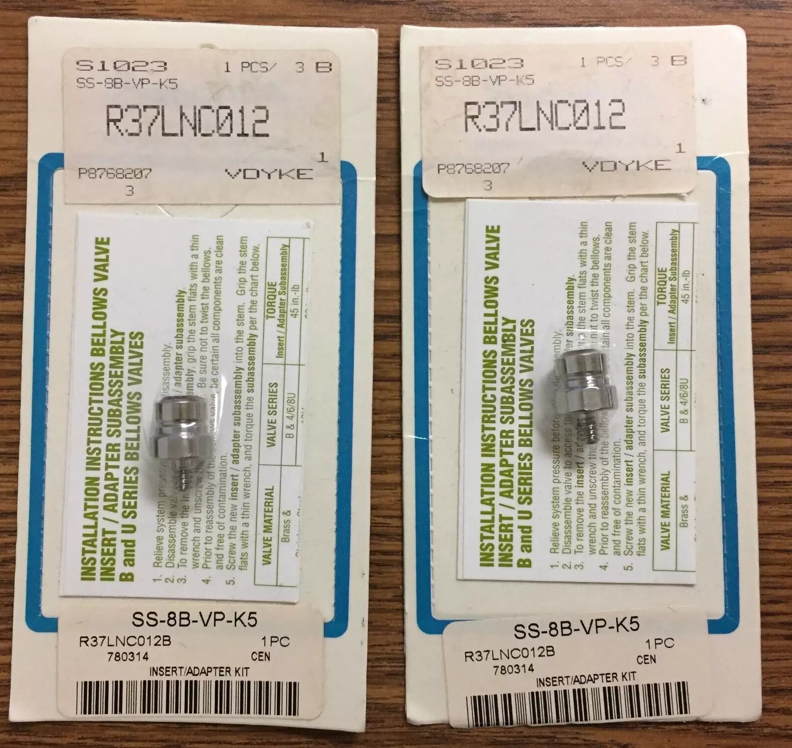 Swagelok SS-8BK-K5 Valve Repair Kit for Swagelok Valves