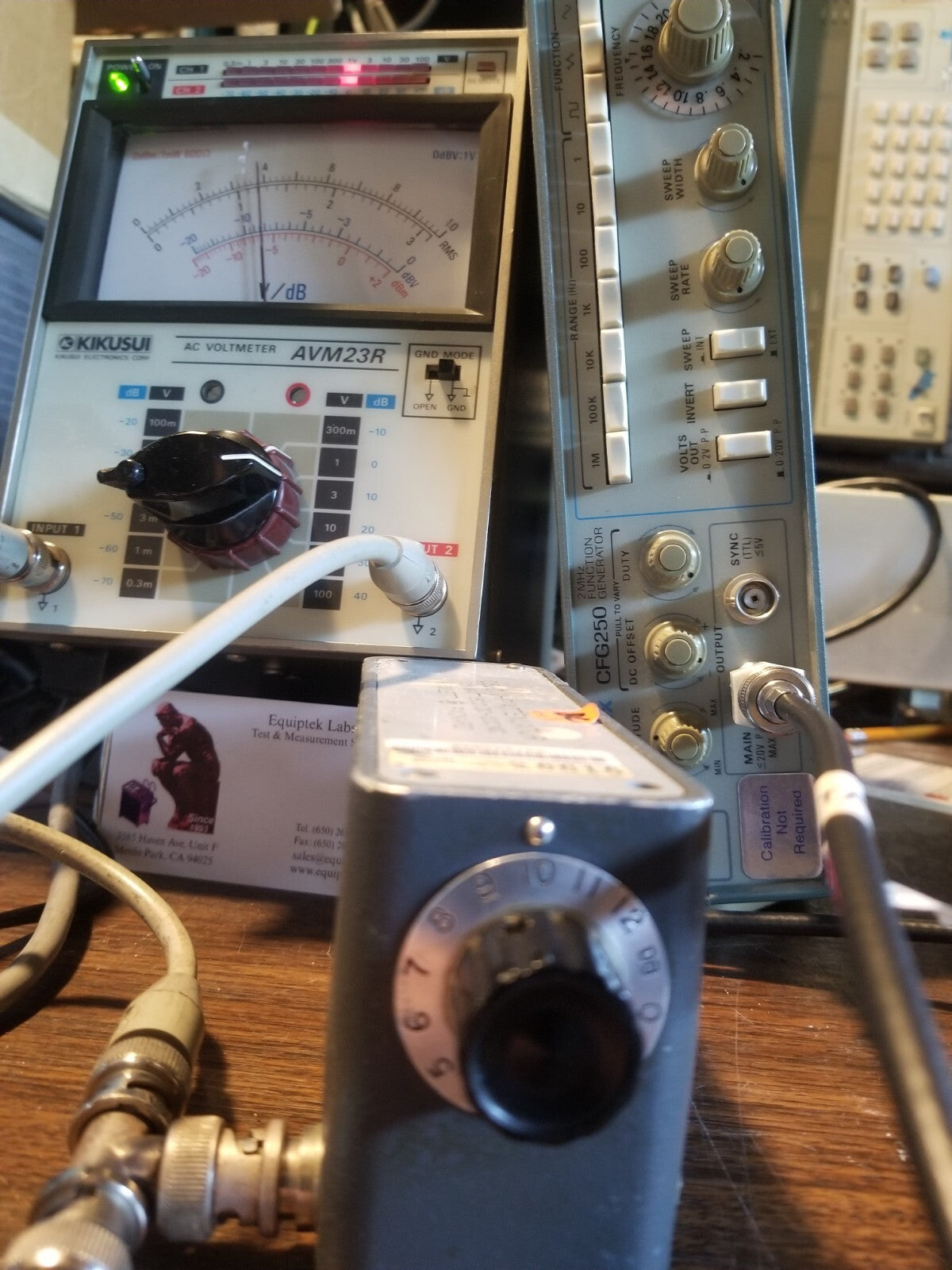 Wideband AC Voltmeter 10uV to 100V - AVM23R by Kikusui