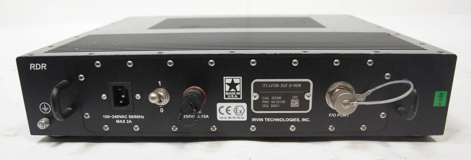 Irvin Technologies ITI-LFOR-3GF-D-RDR PMD Tape Recorder
