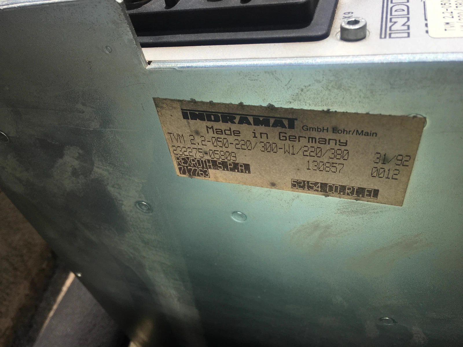 INDRAMAT Power Supply TVM 2.2-050-220/300-W1/220/380,229494