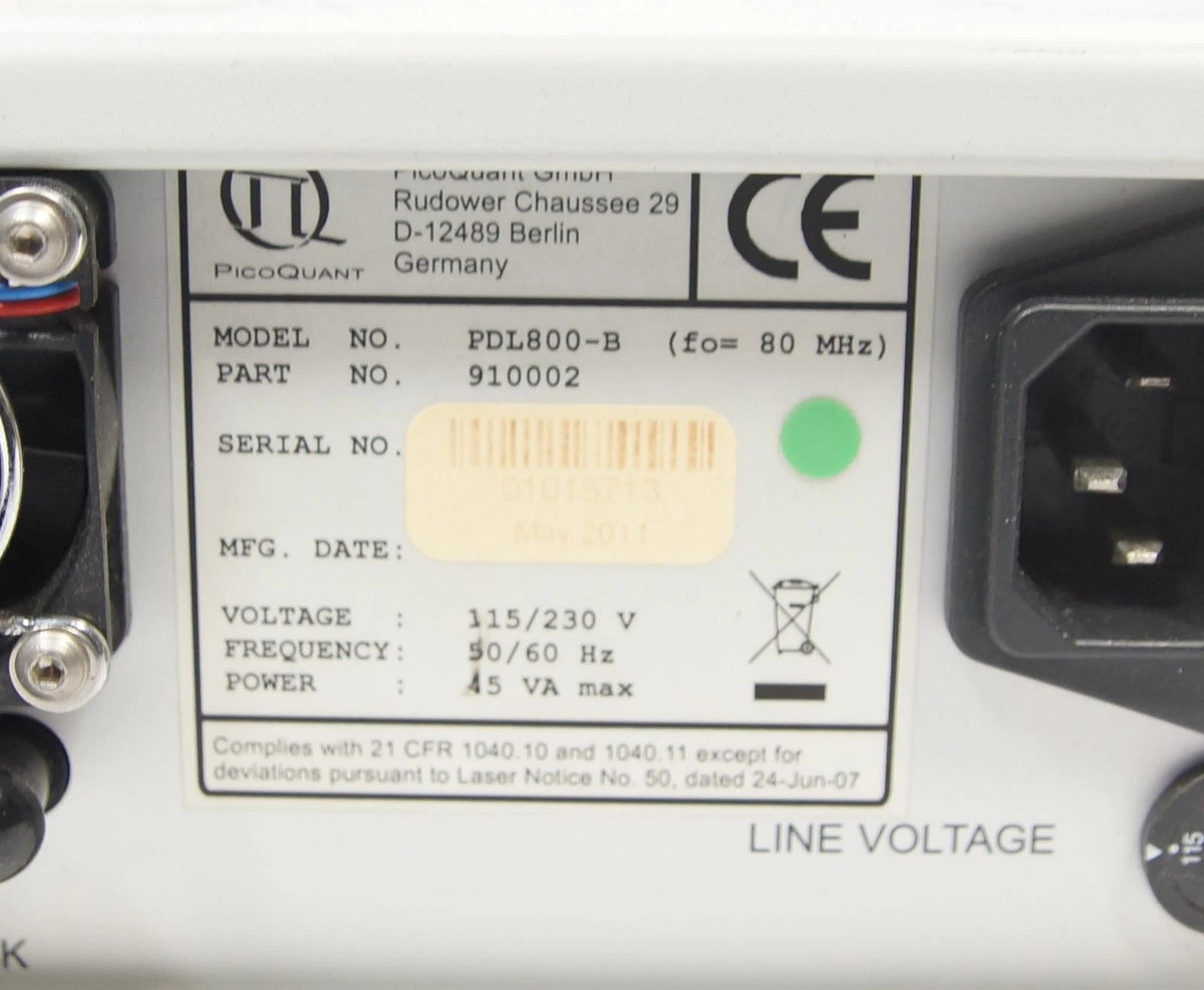 PicoQuant PDL 800 B Pulsed Diode Laser Driver / Head