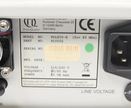 PicoQuant PDL 800 B Pulsed Diode Laser Driver / Head
