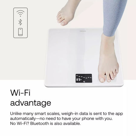 Withings Body Digital Wi-Fi Smart Scale with BMI, Pregnancy Tracker & Baby Mode