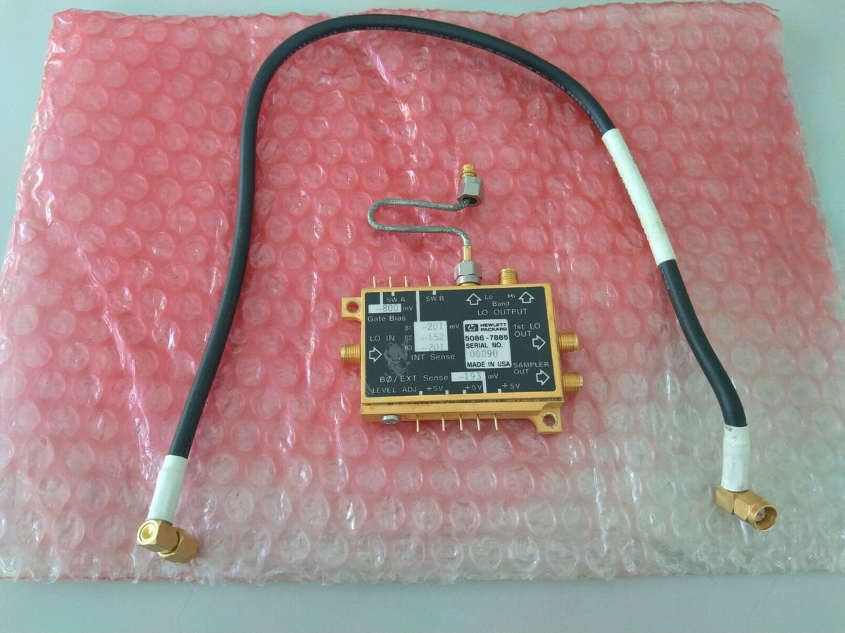 HP Agilent 5086-7885 LODA LO distribution amplifier w/ cables - XG eqpt