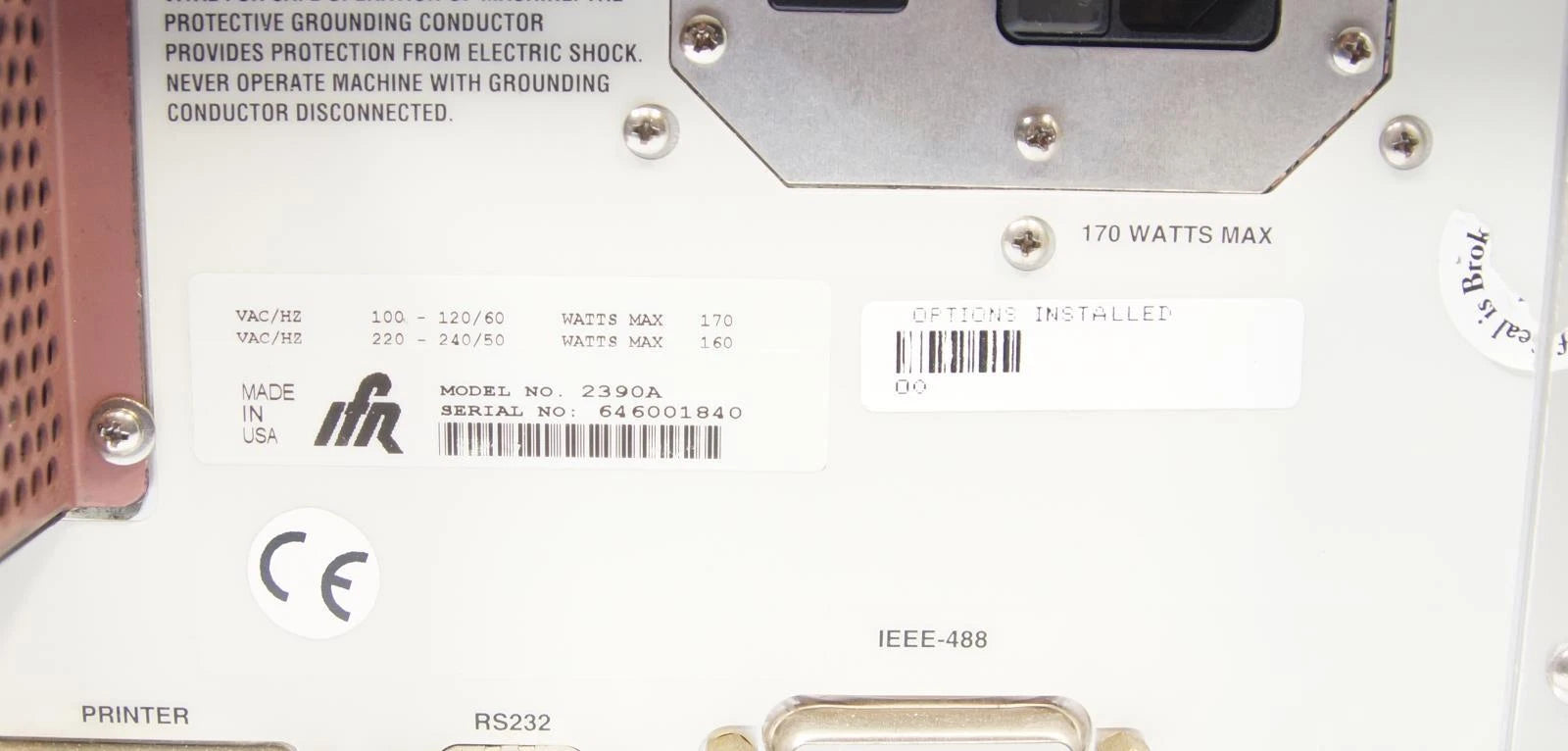 IFR / Aeroflex 2390A 9kHz - 22GHz Spectrum Analyzer
