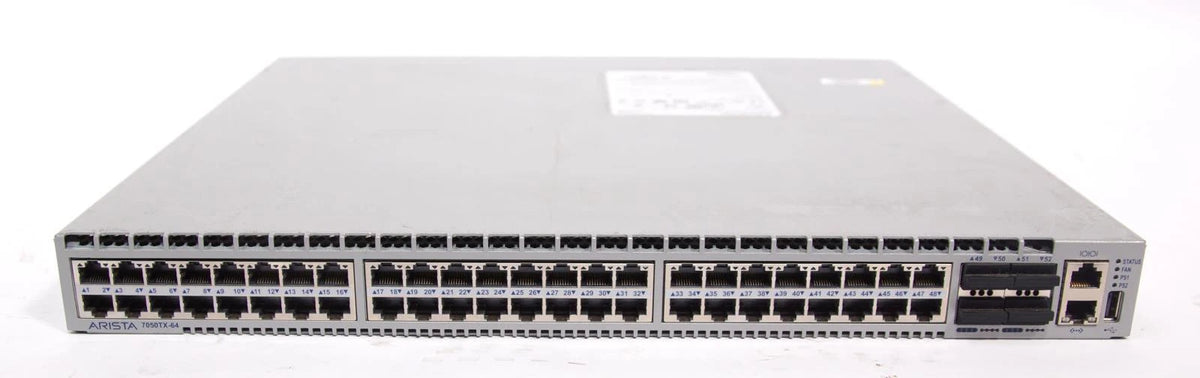 Arista Networks DCS-7050TX-64-F 7050TX Series 10/40G Data Center Switch