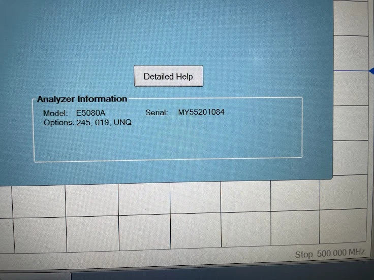 Agilent/Keysight E5080A MY55201084 ENA Vector Network Analyzer