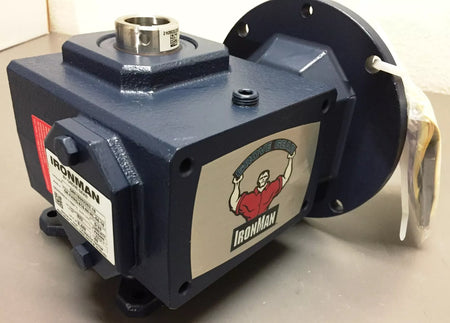 Grove Gear Ironman GR-FHMQ-818-60-HL-56-16 FTG Right Angle Reducer Ratio 60:1