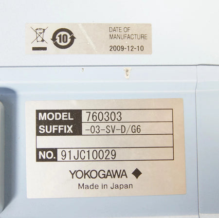 Yokogawa WT3000 Precision Power Analyzer 760303-03-SV-D/G6 3x Element 1000V-30A