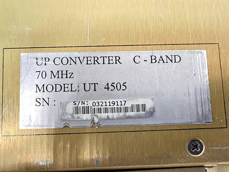 Comtech EF Data C-Band UT-4505 UpConverter 5845 to 6425 MHz 70MHz Input UT-4505