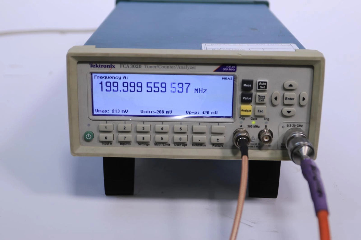 Tektronix FCA 3020 timer counter analyzer 20 GHz opt 14B