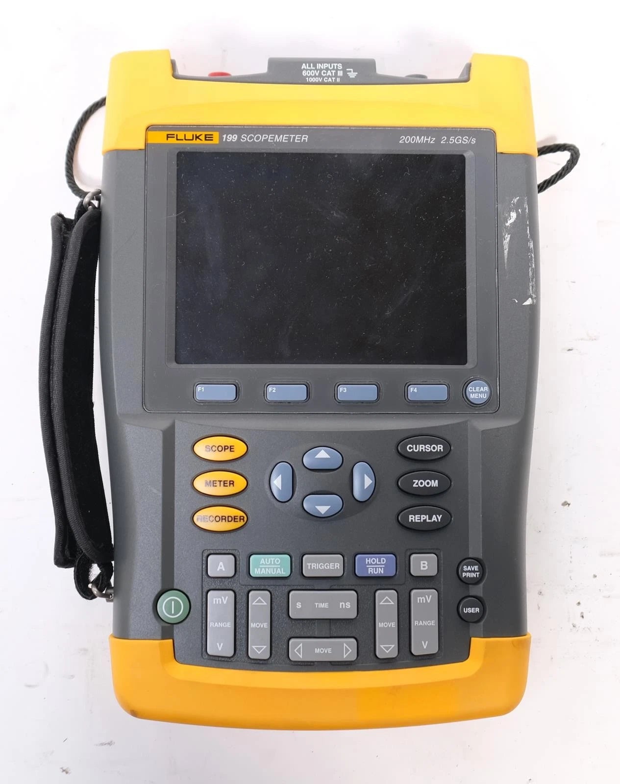 Fluke 199 200MHz 2.5 GS/s Digital Oscilloscope Scopemeter Multimeter AS-IS